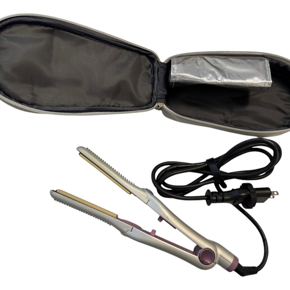 Philips Silver and Purple Foldable Hair Straightener /Hair Iron / Travel Size